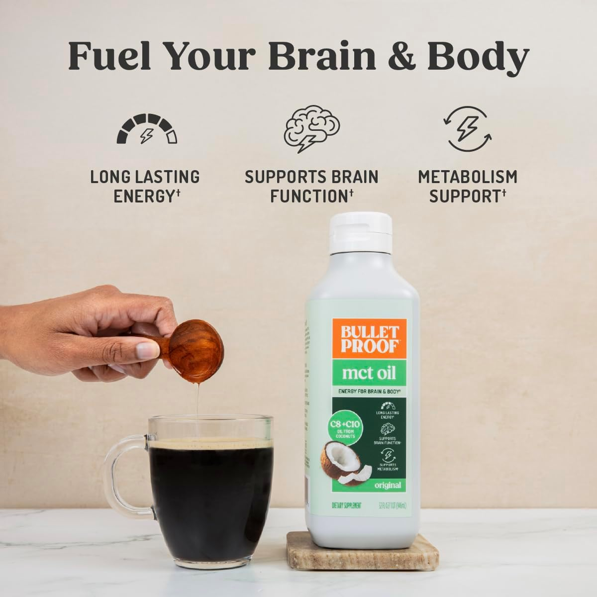 Bulletproof MCT Oil 946Ml (32 Ounces) image number 4