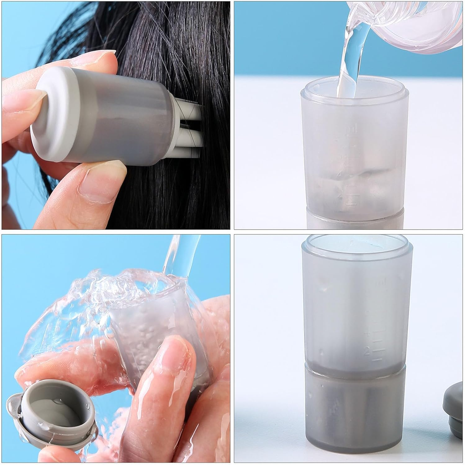 2Pcs Hair Oil Applicator Bottle Root Comb Applicator Bottle Scalp Applicator Comb 8Ml Portable Hair Oil Applicator Bottle Massage Scalp Liquid Brush for Essential Oil Hair Care image number 3