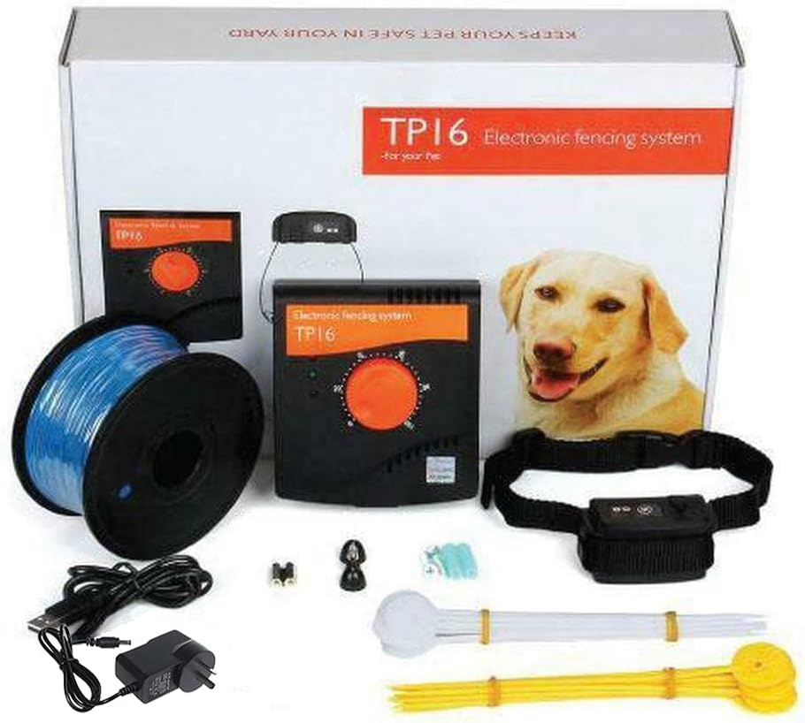 Electric Dog Fence System Invisible Electronic Wireless Pet Containment Waterproof Rechargeable Collar Hidden Fencing image number 4