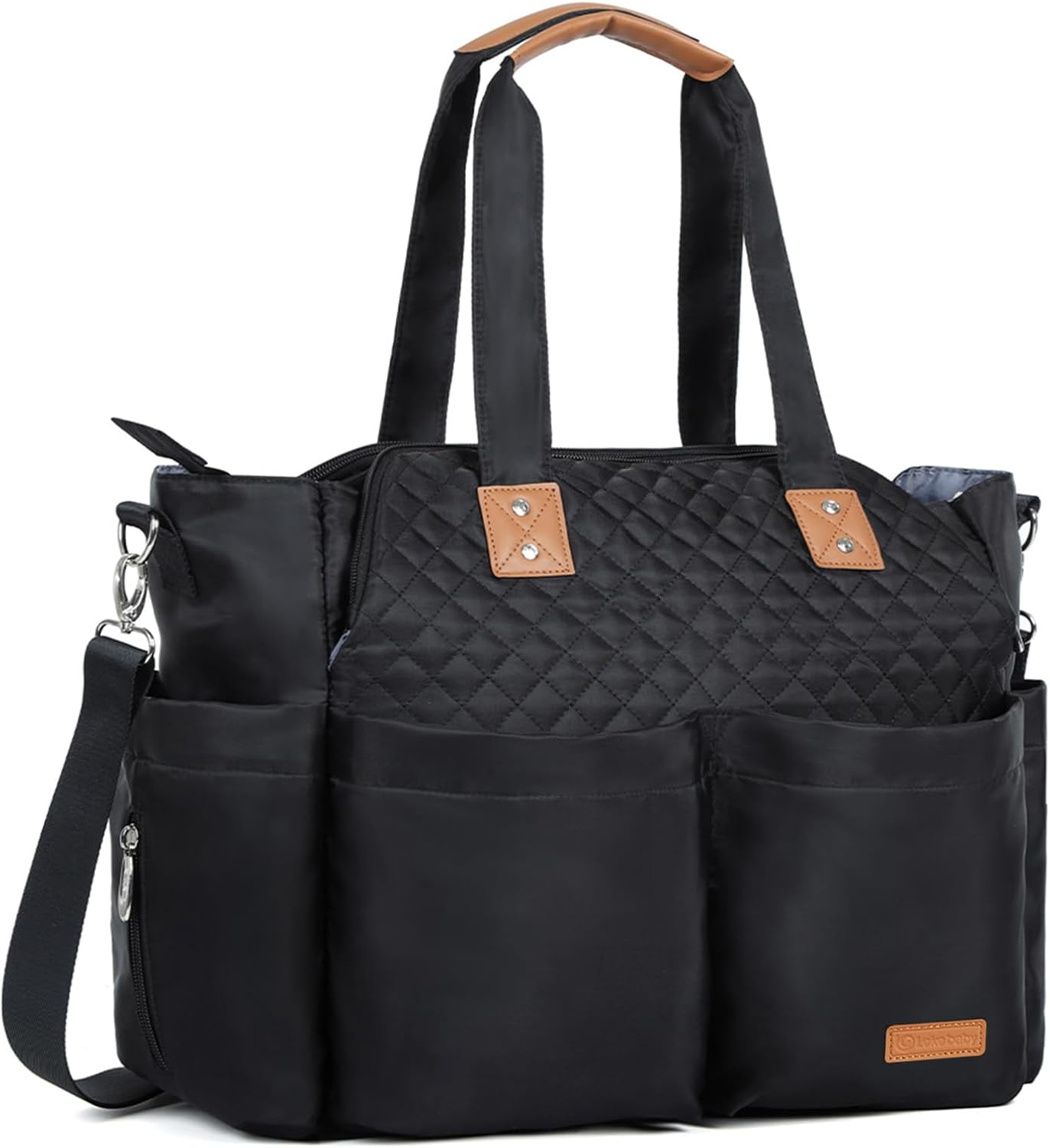 Lekebaby Baby Changing Bag Messenger Large with Changing Mat for Travel