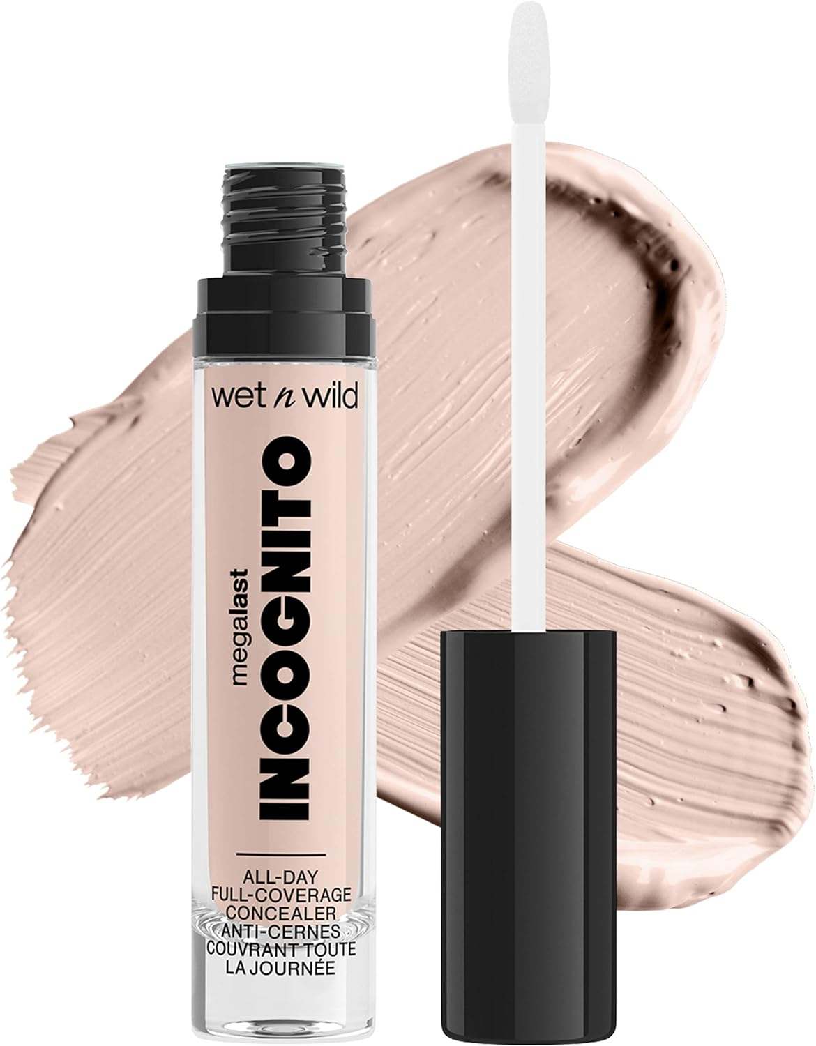 (Medium Honey) - Wet N Wild Mega Last Incognito All-Day Full Coverage Concealer, Medium Honey, 5Ml