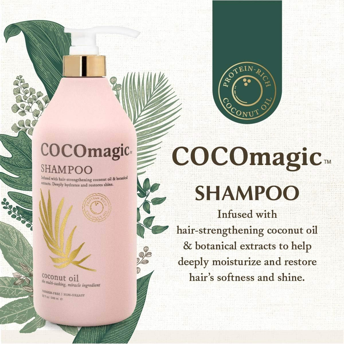 Cocomagic Nourishing Shampoo, 32 Oz | Adds Shine, Volume image number 5