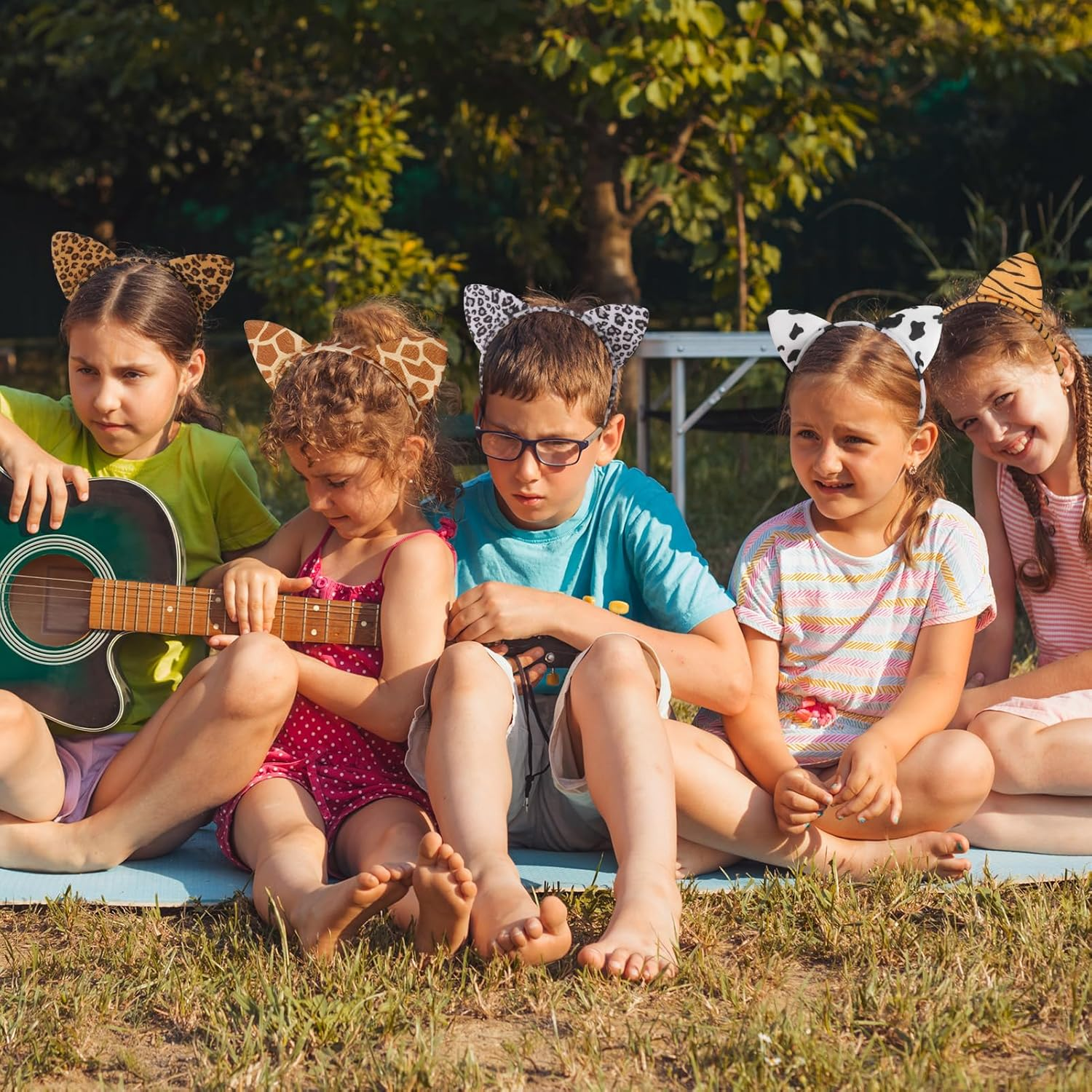 Hoemwarm 24Pcs Cheetah Ears Headband Animal Ears Headband Ear Hair Accessories Cat Ears Hairband Tiger Zebra Leopard Cat Ears Headband for Halloween Birthday Cosplay Party Decorations Supplies image number 2