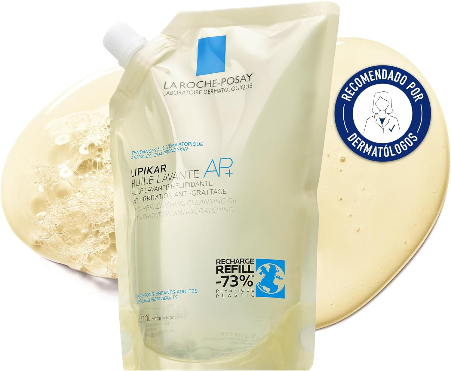 La Roche-Posay Lipikar Huile Lavante AP+ Body Cleansing Oil Refill 400 Ml image number 4