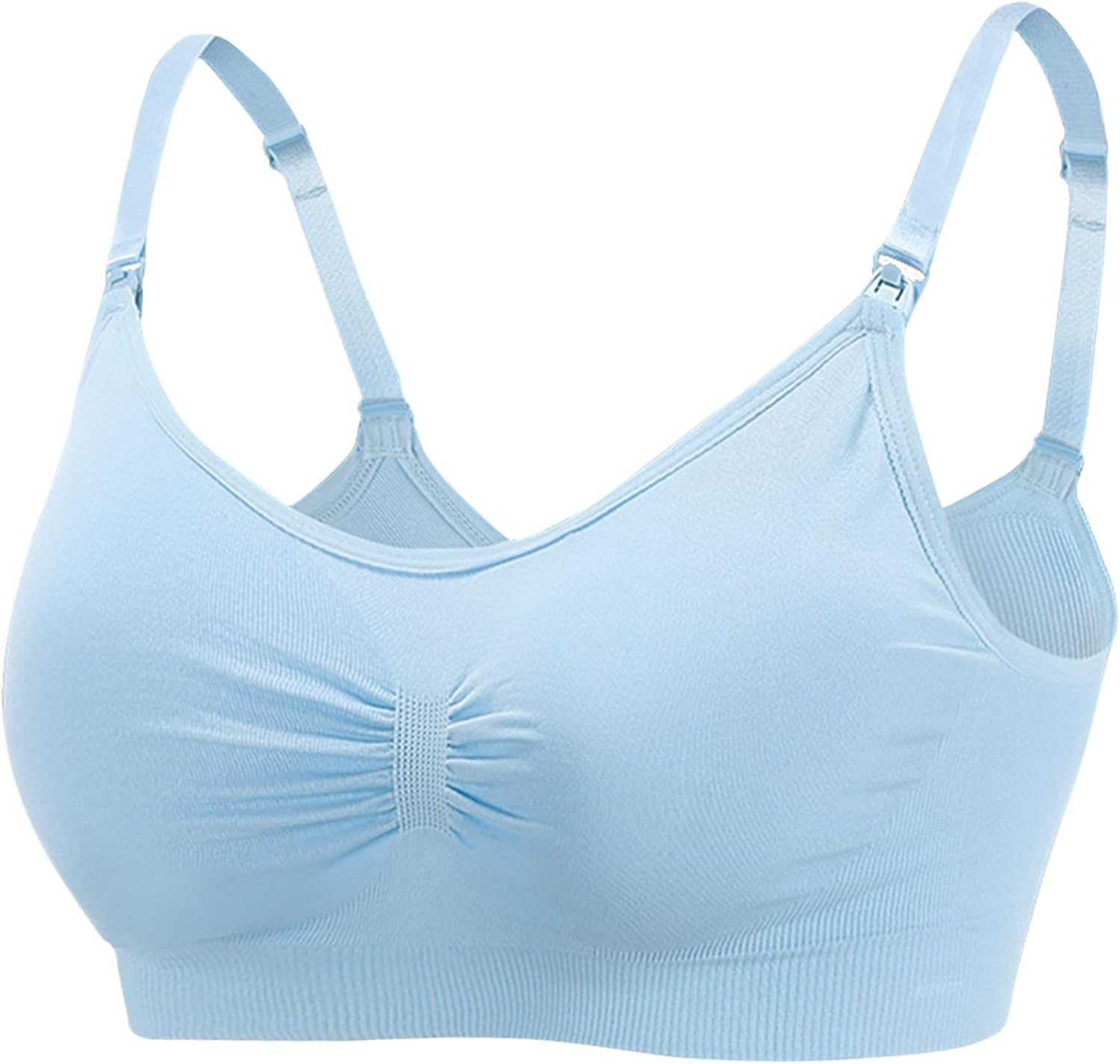 Dress Cici Nursing Bra Wireless - Breastfeeding Clasp Full Coverage for Pregnant Mom