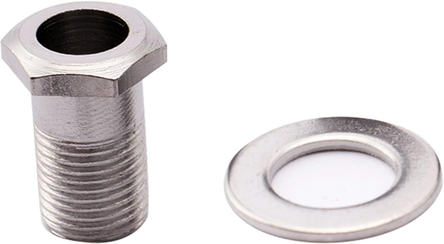 Musiclily Pro 10Mm Guitar Tuner Bushings and 14Mm Washers for Modern Electric Guitar Sealed Tuning Pegs Machine Heads, Chrome (Set of 6) - Gold image number 7