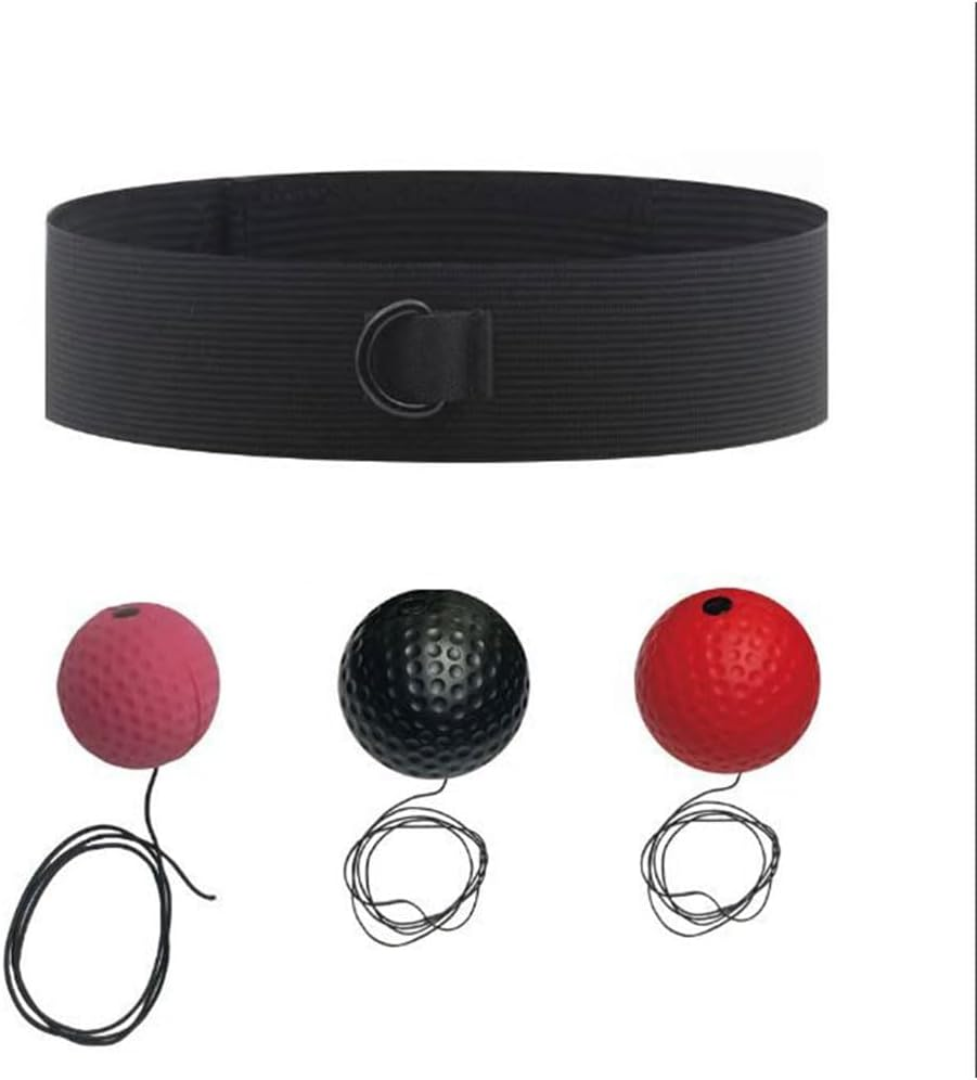 Boxing Reflex Ball Set &ndash; 3-Pack Punching Balls with Adjustable Headband, Improve Speed, Reaction, Hand-Eye Coordination for Training or Fitness image number 4