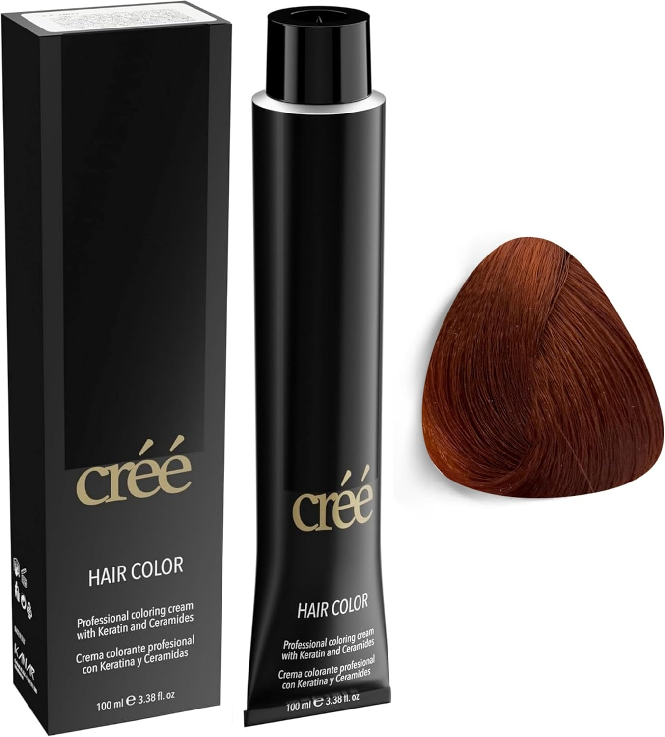 Cree Professional Permanent Hair Color, 100Ml - 3.4 Fl.Oz. (Copper Blond 7.4)