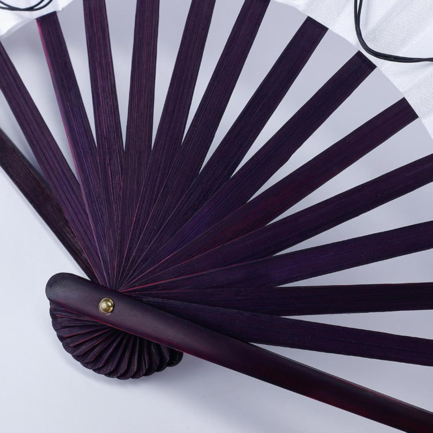 Light up Fan, LED Folding Hand Fan, Glowing Handheld Props for Stage Performance, Birthday Festival, Burlesque, Dance, Wedding, Night Club - Green image number 6