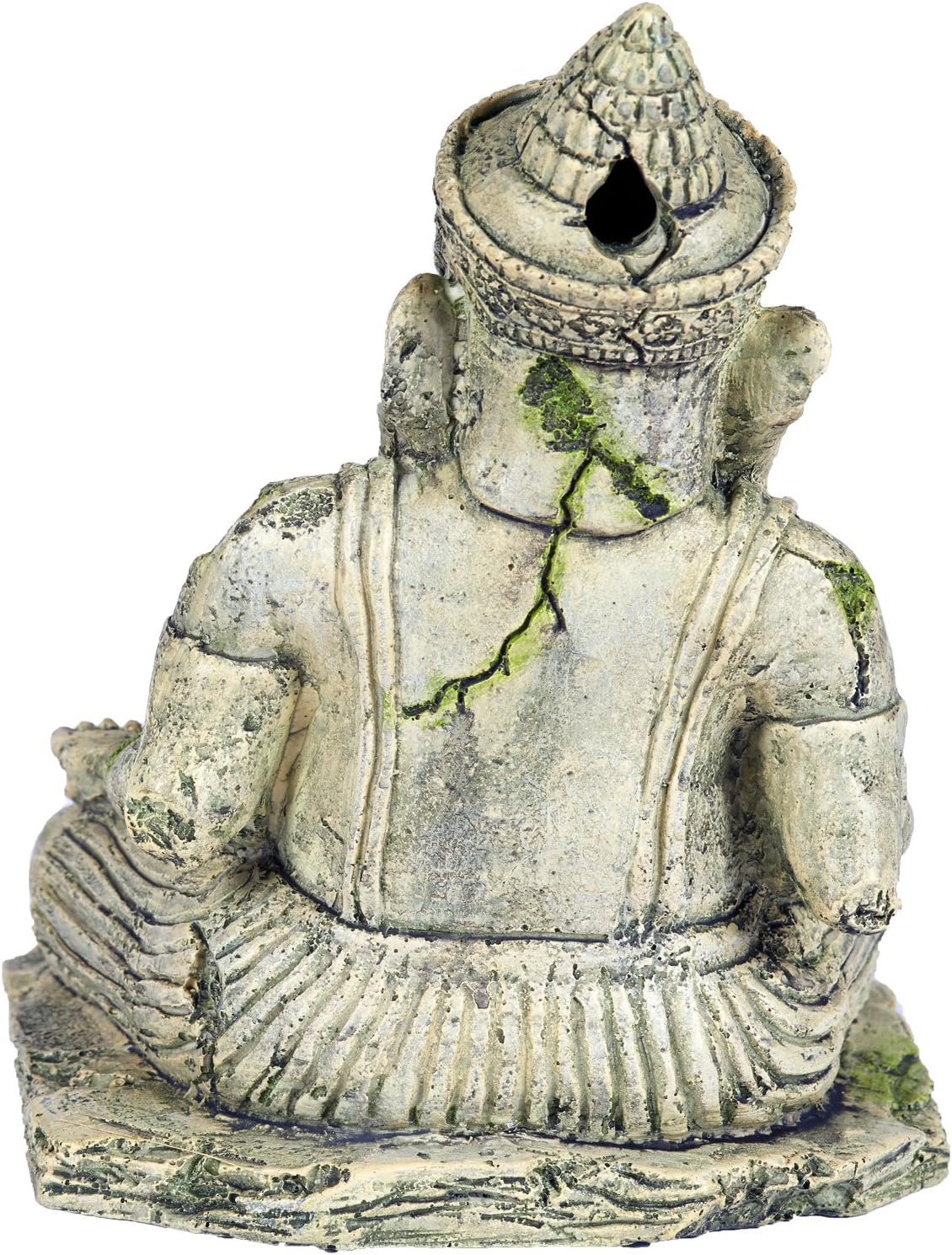 Pet Ting Ancient Statue of Ganesh Aquatic Ornament - Aquarium Decoration - Vivarium Decoration image number 2