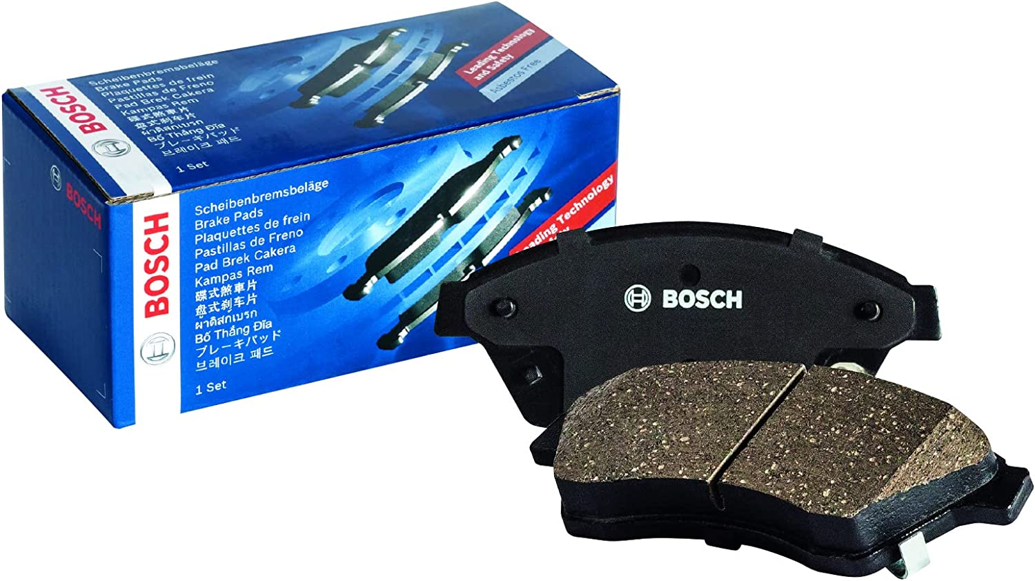 BOSCH DB1774BL Front Brake Pads for Mitsubishi Triton 2005-2015 Diesel 2.5 Did (KA4T) ML,MN Ute - 2005-2015 with Advanced Friction Technology (May Also Fit Other Vehicle Applications) image number 1