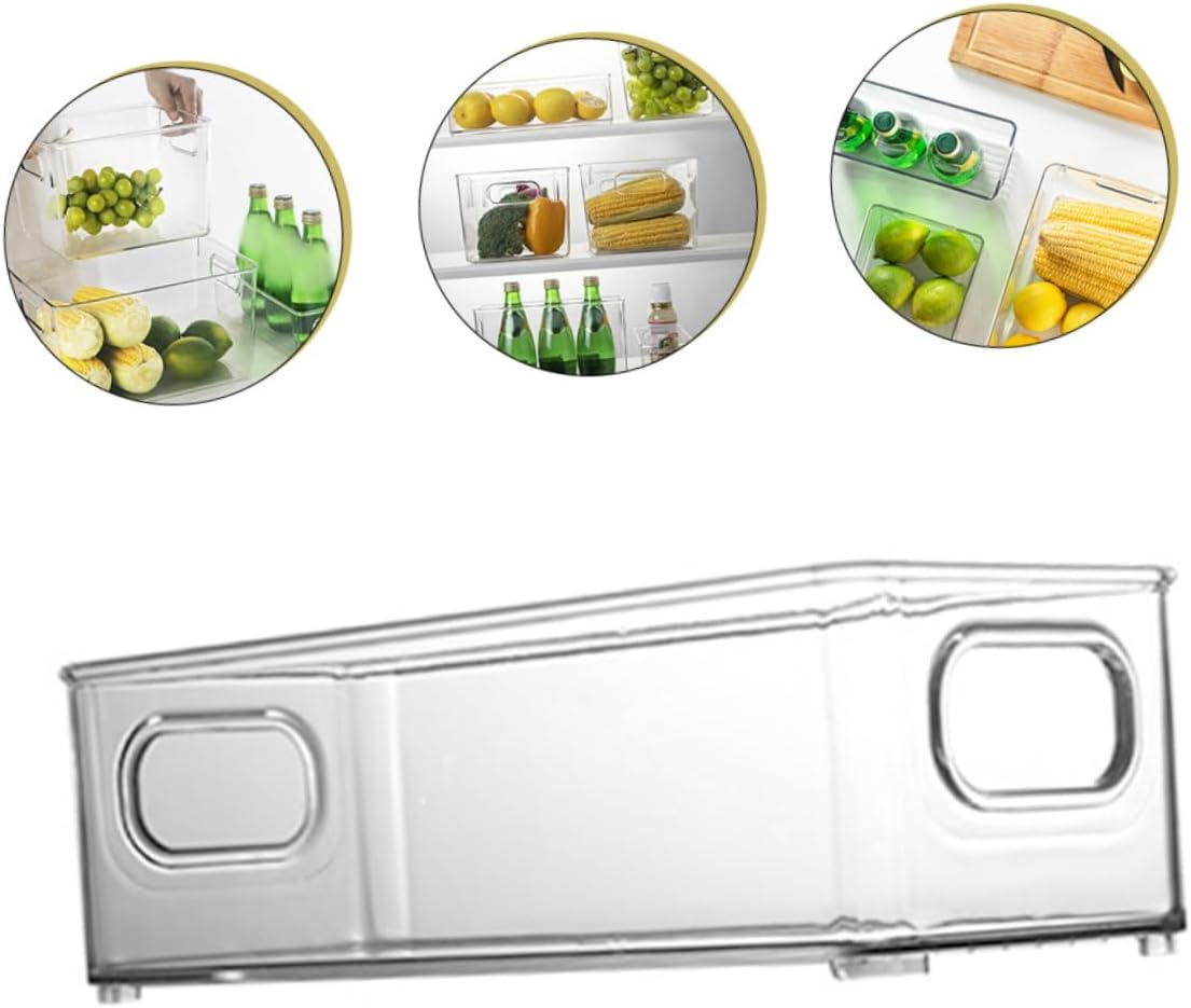 Refrigerator Bin Storage Boxes Herb Storage Container for Box Pantry Food Drinks image number 5