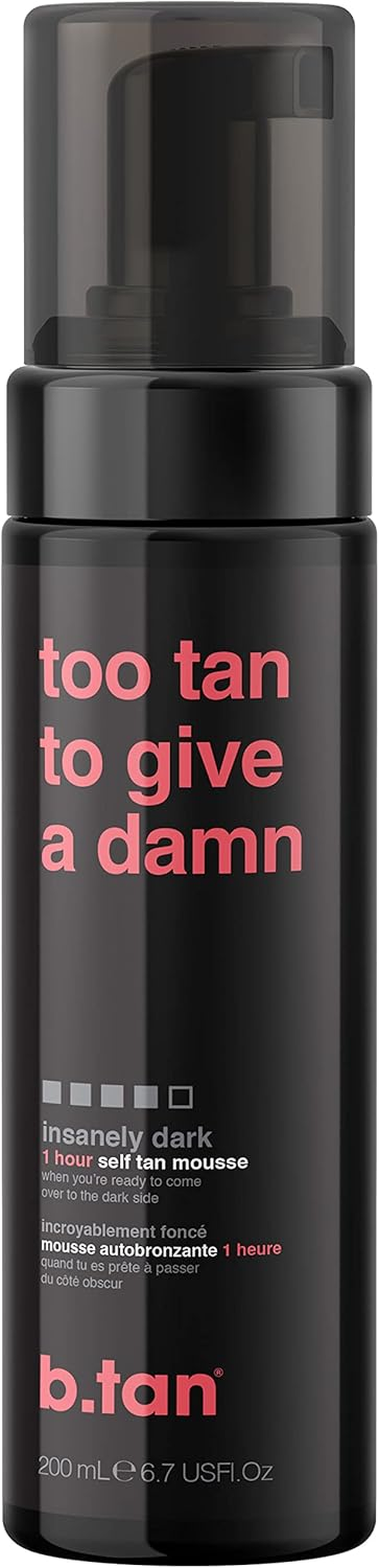 B.Tan Too Tan to Give a Damn Self Tan Mousse for Unisex 6.7 Oz Mousse image number 5