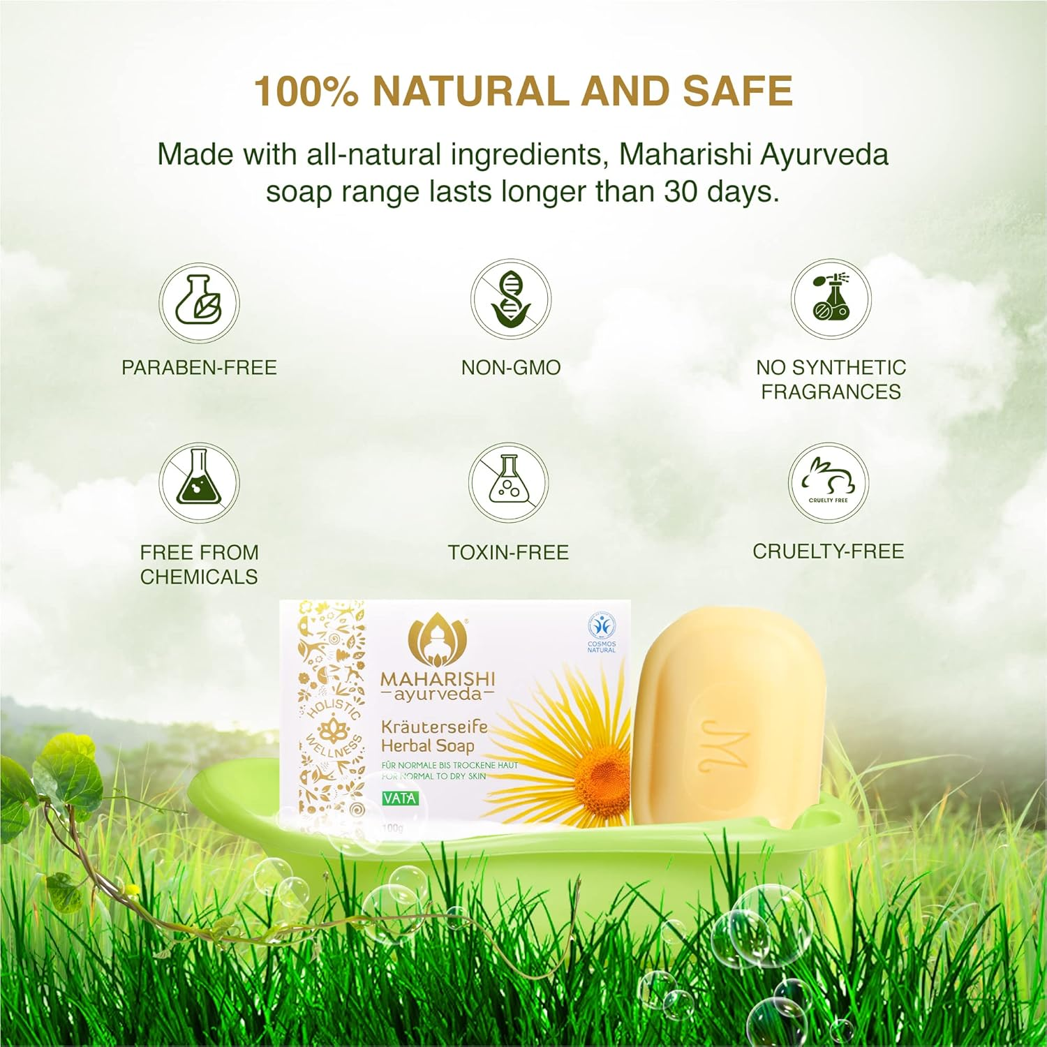 Maharishi Ayurveda Lemongrass Soap (100 Gm) image number 2