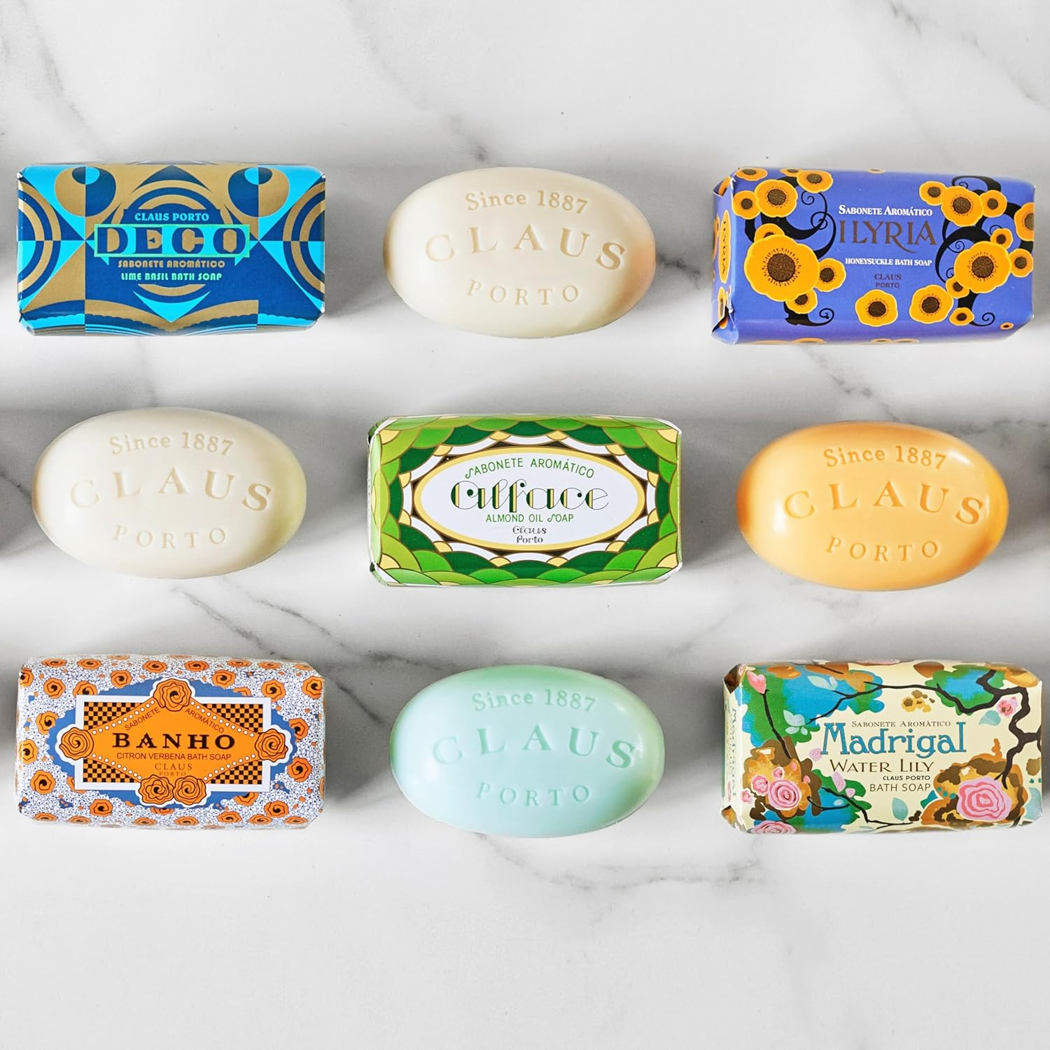 Claus Porto Deco Bath Soap, Lime Basil, 160Ml image number 1