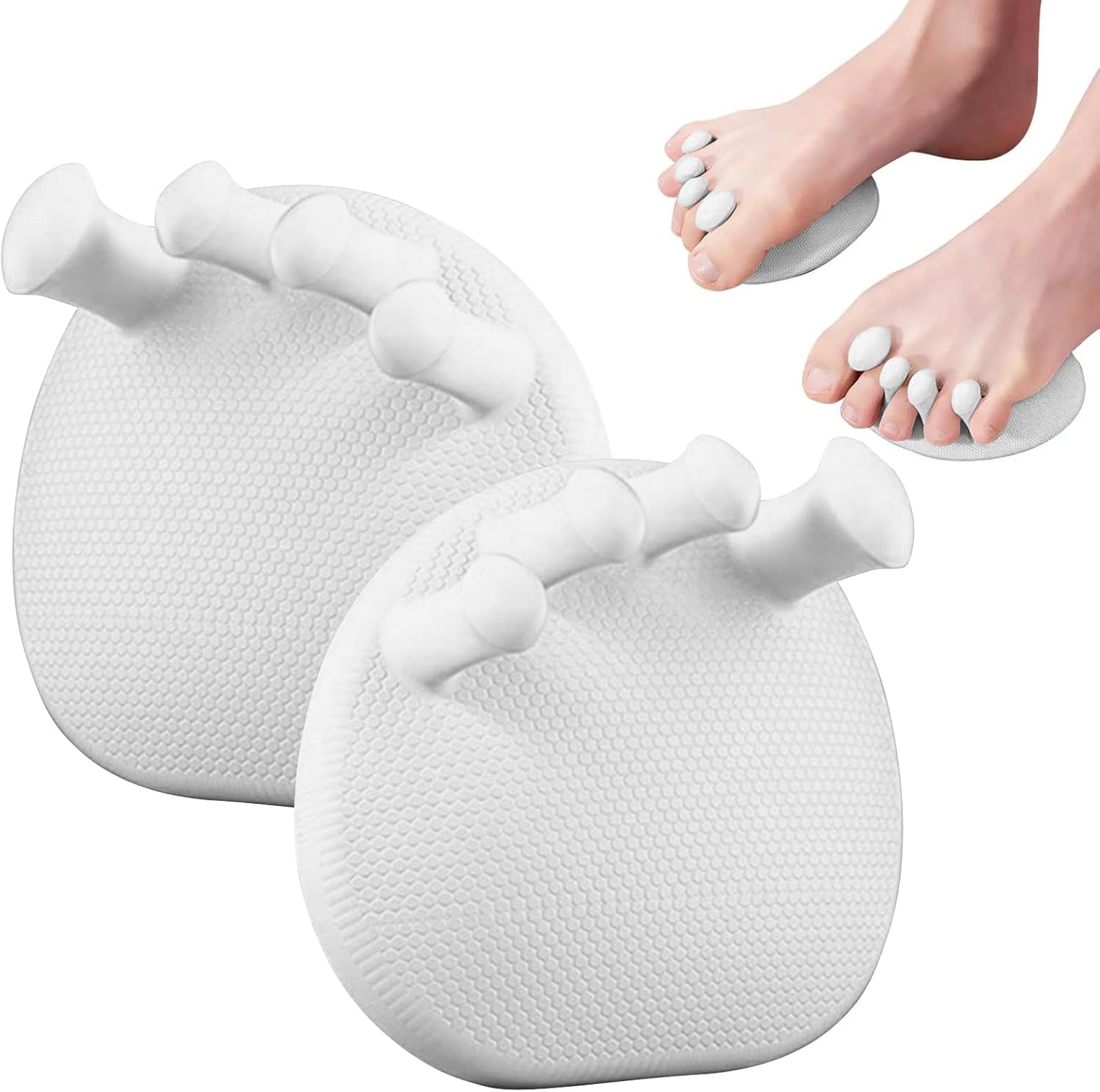 1 Pair Foot Arch Trainer, Portable Arch Support Strengthener with Toe Separators for Flat Feet & Plantar Fasciitis Relief - Bunion Corrector, Multifunctional Leg Exerciser for Home & Gym (Pink)