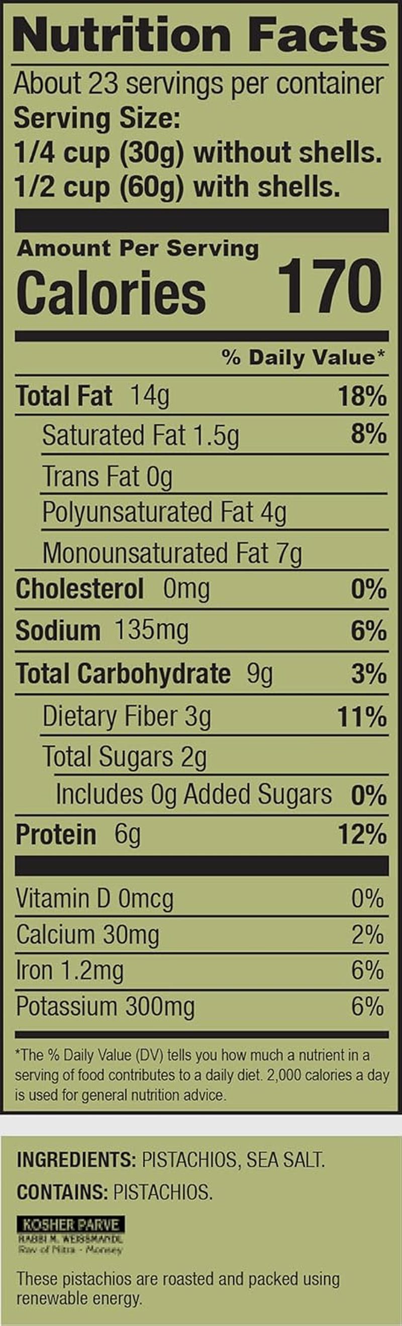 Setton Farms Premium Pistachios, Dry Roasted with Sea Salt, 3Lb Bag (48 Ounce ) image number 2