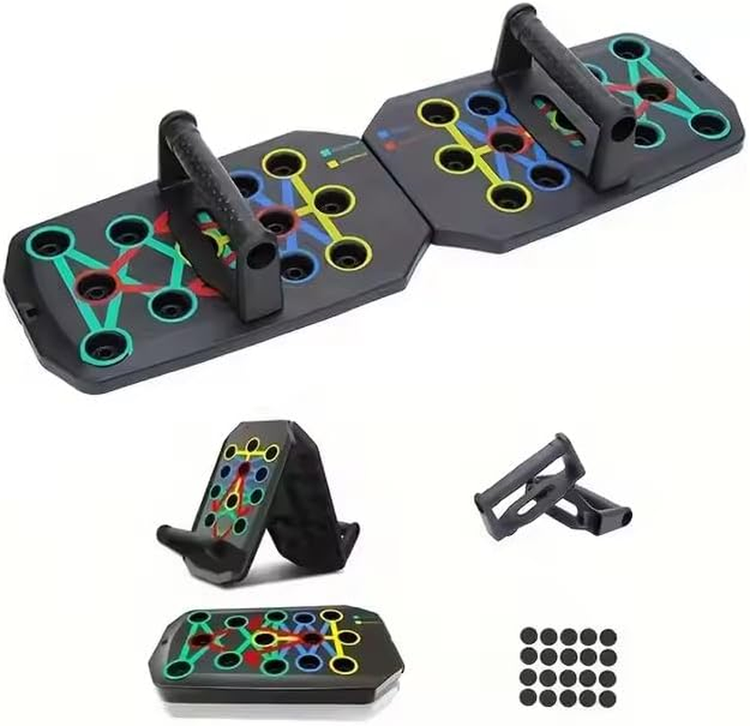 Bushora Push up Board-Push up Board Men- Foldable Portable Exercise Equipment, Multi-Function Strength Training Board for Men and Women image number 5