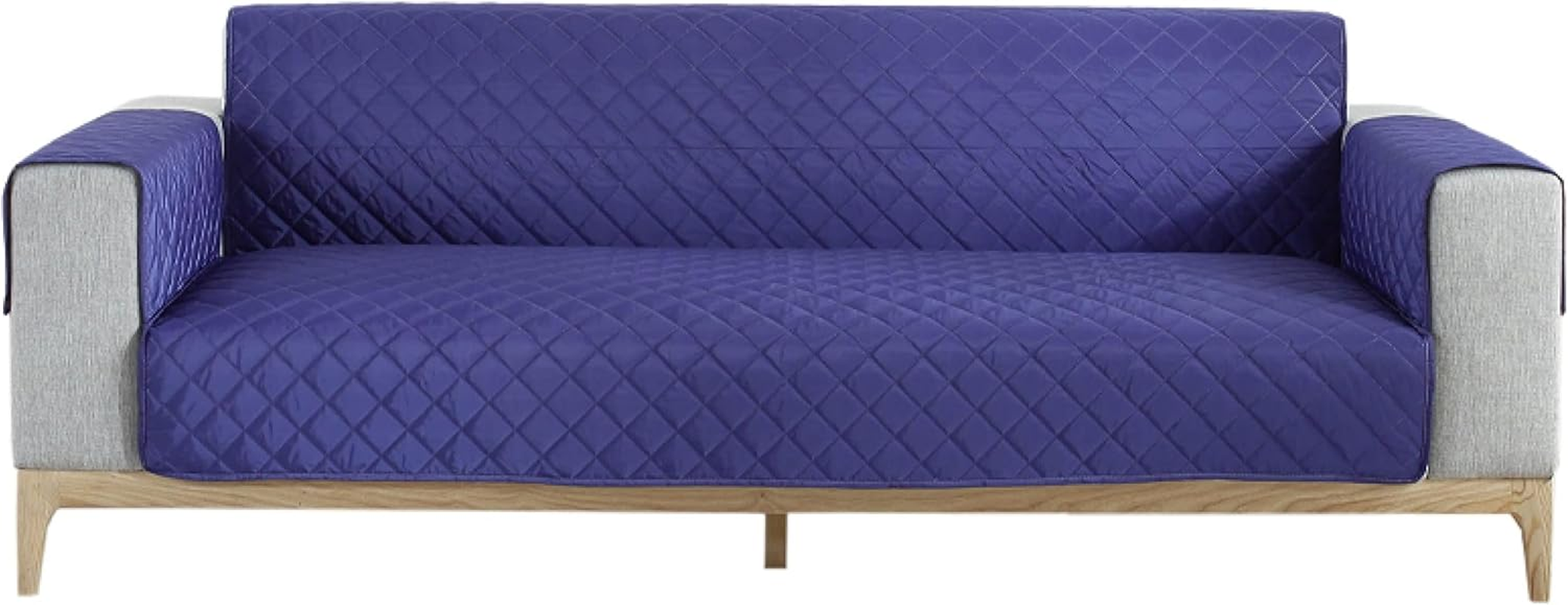 Waterproof Pet Sofa Cover (Maroon, 2 Seater) - Diamond-Quilted, Anti-Slip Base, Antifouling, Well-Stitched Edges - Ideal Pet Covers for Sofas and Lounge Protection image number 2