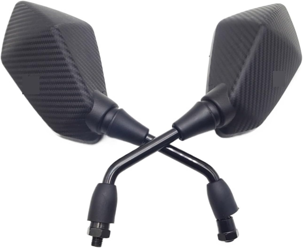 Jiningqiuguodianzi Universal Motorcycle Side Mirror Rear View Mirrors Black Retrovisor Moto Compatible with Triumph Tiger 800 Vn900 Bajaj Suzuki Vstrom Dl650 (Color : Black) image number 2