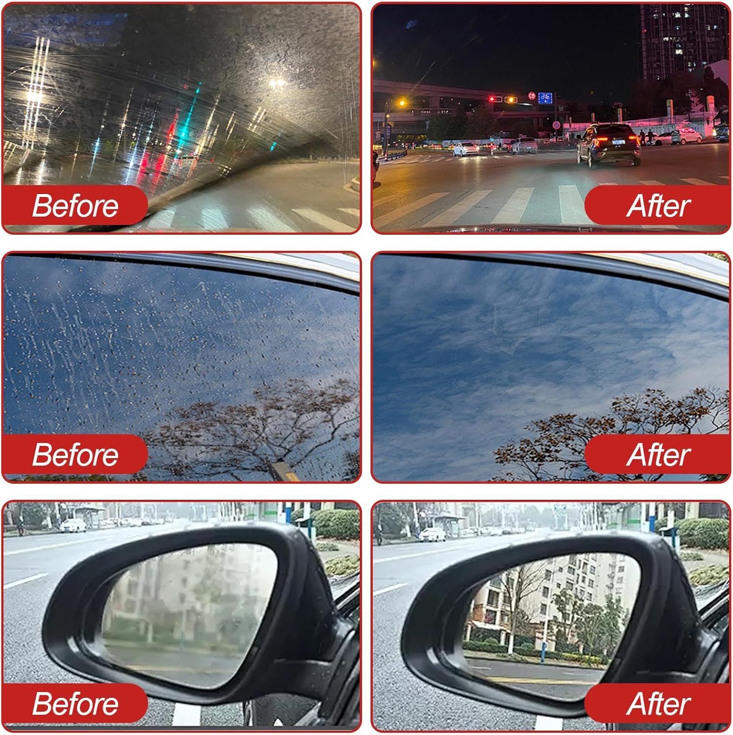 Automotive Oil Film Cleaning Brush, Oil Film Remover for Car Window, Windshield Oil Film Cleaner, Can Improve the Clarity and Visibility of Glass (4.05 Oz) image number 5