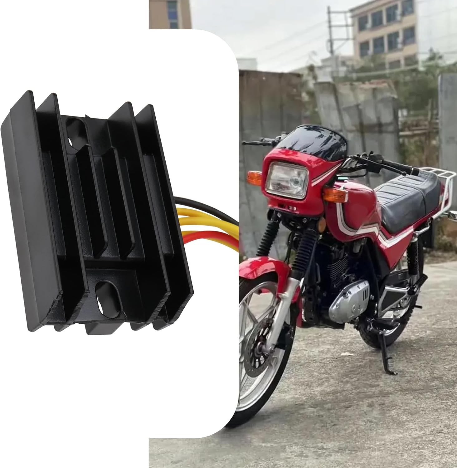 SING F LTD Motorcycle 12V Regulator Rectifier Replacement Part 32800-29B00 Compatible with Suzuki Marauder GZ 125/250 GN 125/250 Compatible with Lexmoto Adrenaline 128 2008-2020 image number 4