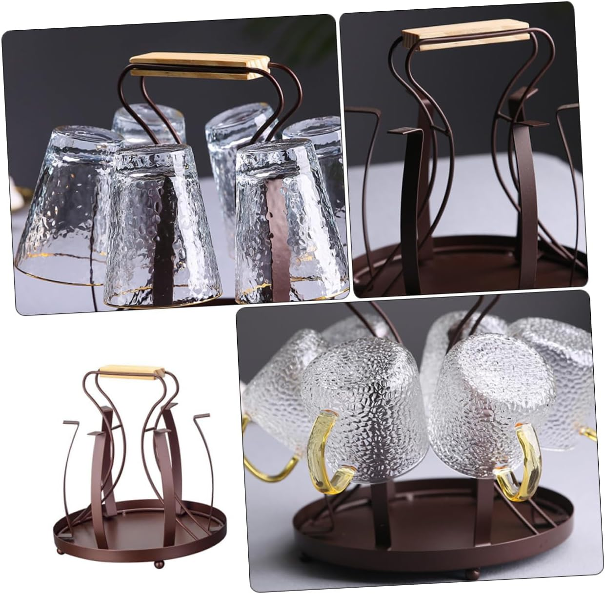 Zerodeko Mug Rack Cup Organizer Metal Design Capacity Rust-Resistant Kitchen Storage image number 1