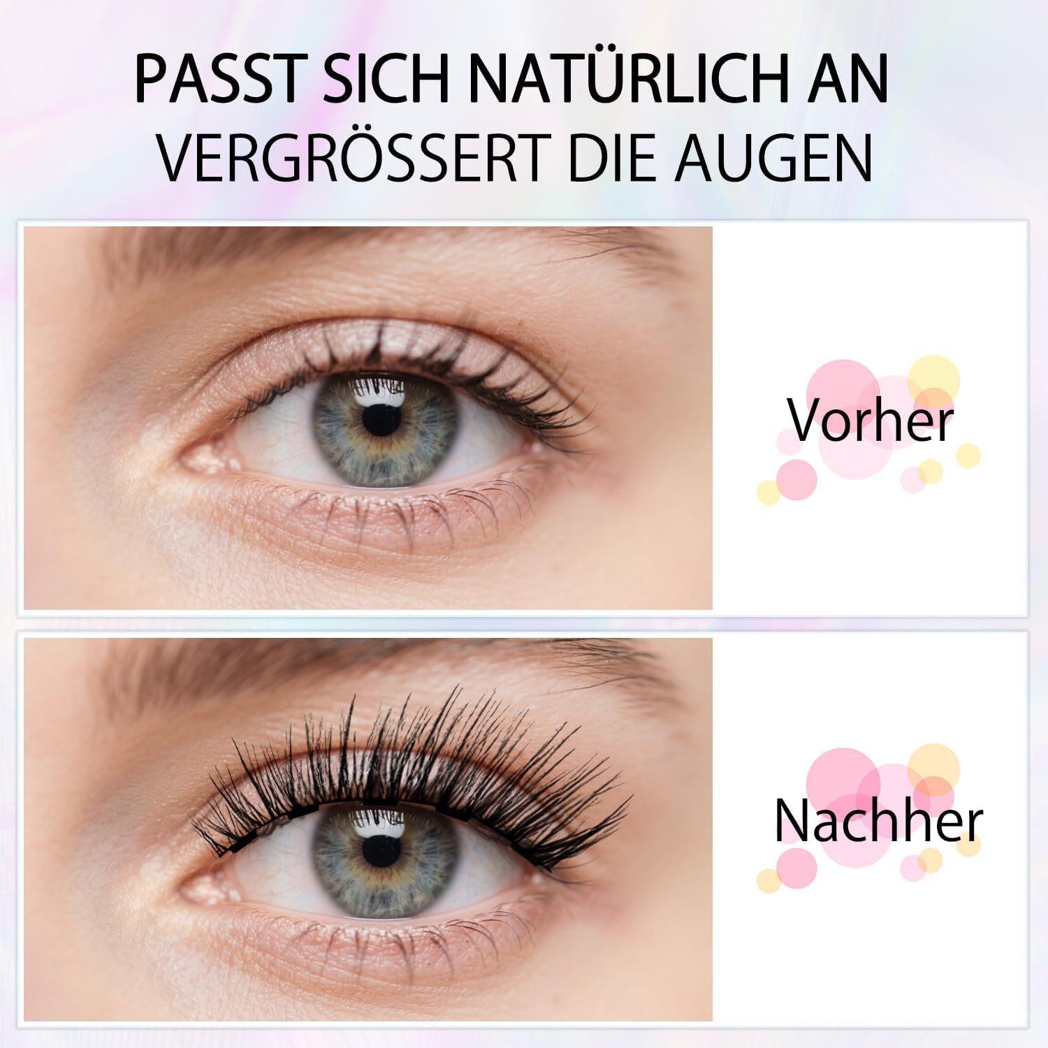 Magnetic Eyelashes, Magnetic Eyelashes with Applicator, Magic Eyelashes, Magnetic, Reusable, Best Magnetic Eyelash Set, No Glue, with Applicator (4) image number 3