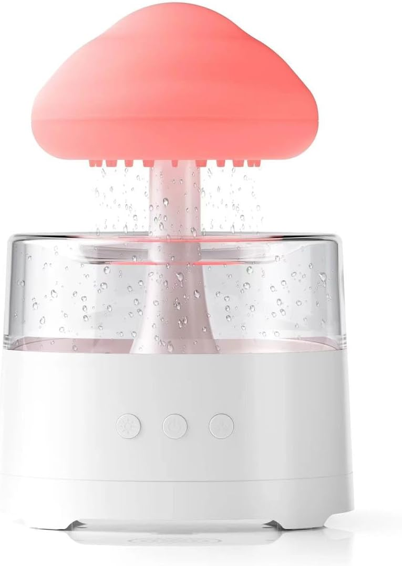 Mushroom Humidifier, Humidifier Water Drop 300Ml Capacity, 7 Colour Mood Light, Cloud Design image number 5