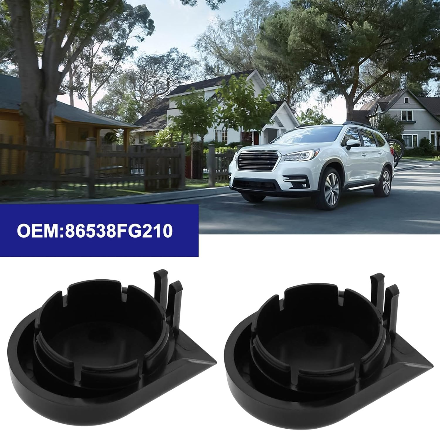 Emagtech 2PCS Windscreen Wiper Arm Cover Front Windshield Wiper Arm Nut Head Bolt Cap Cover Compatible with Subaru Impreza OEM 86538FG210 image number 6