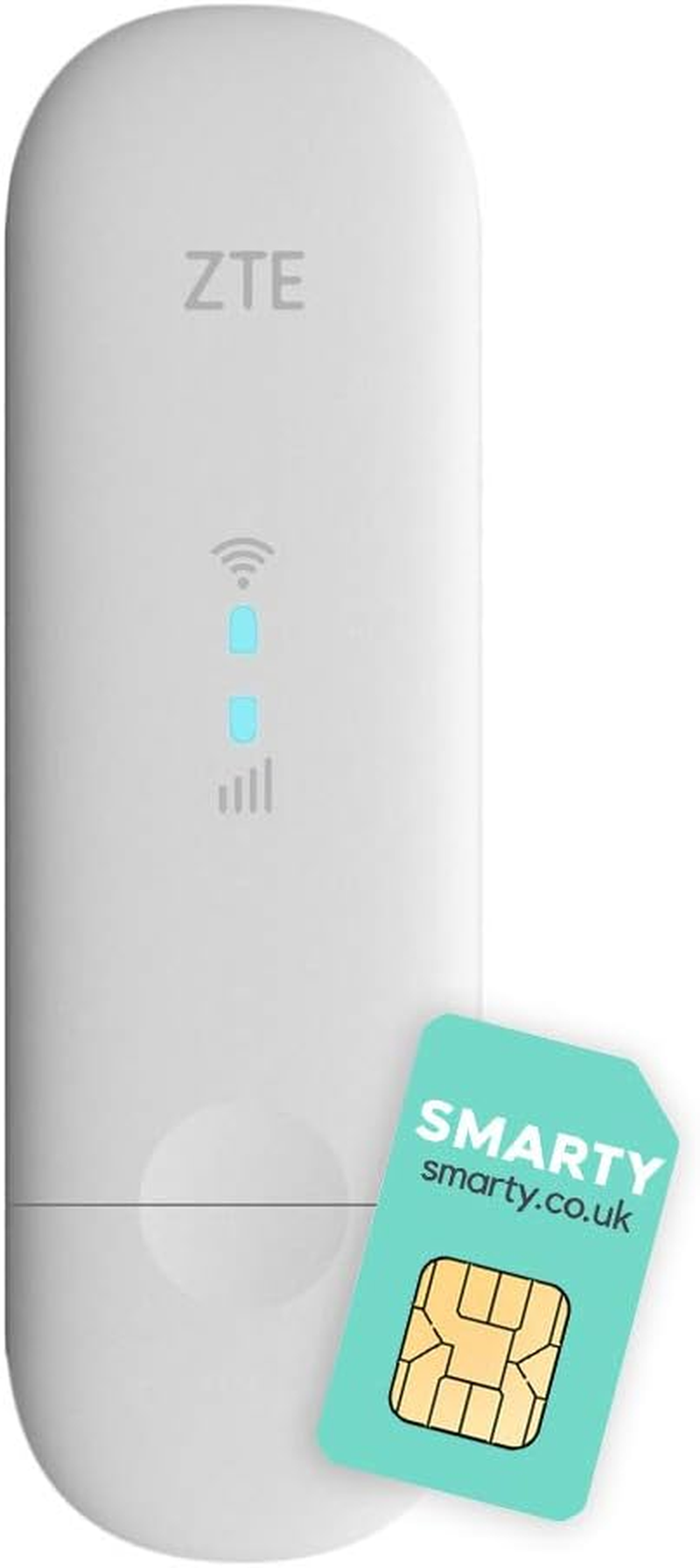 ZTE MF79N, Unlocked Wi-Fi USB Modem, Low Cost Travel Wi-Fi, External Antenna Ports (White) image number 4