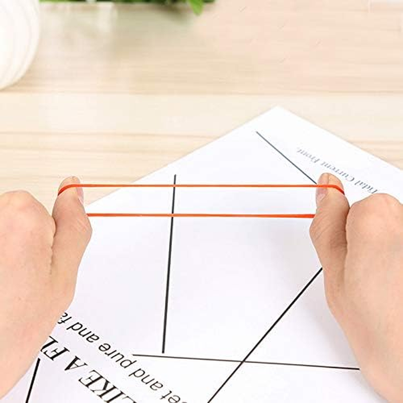 AMUU Rubber Bands 300Pcs Red Small Rubber Bands for Office School Home Size16 Elastic Band Office School Home Strong Elastic Band Loop Office Supplies - Blue image number 7