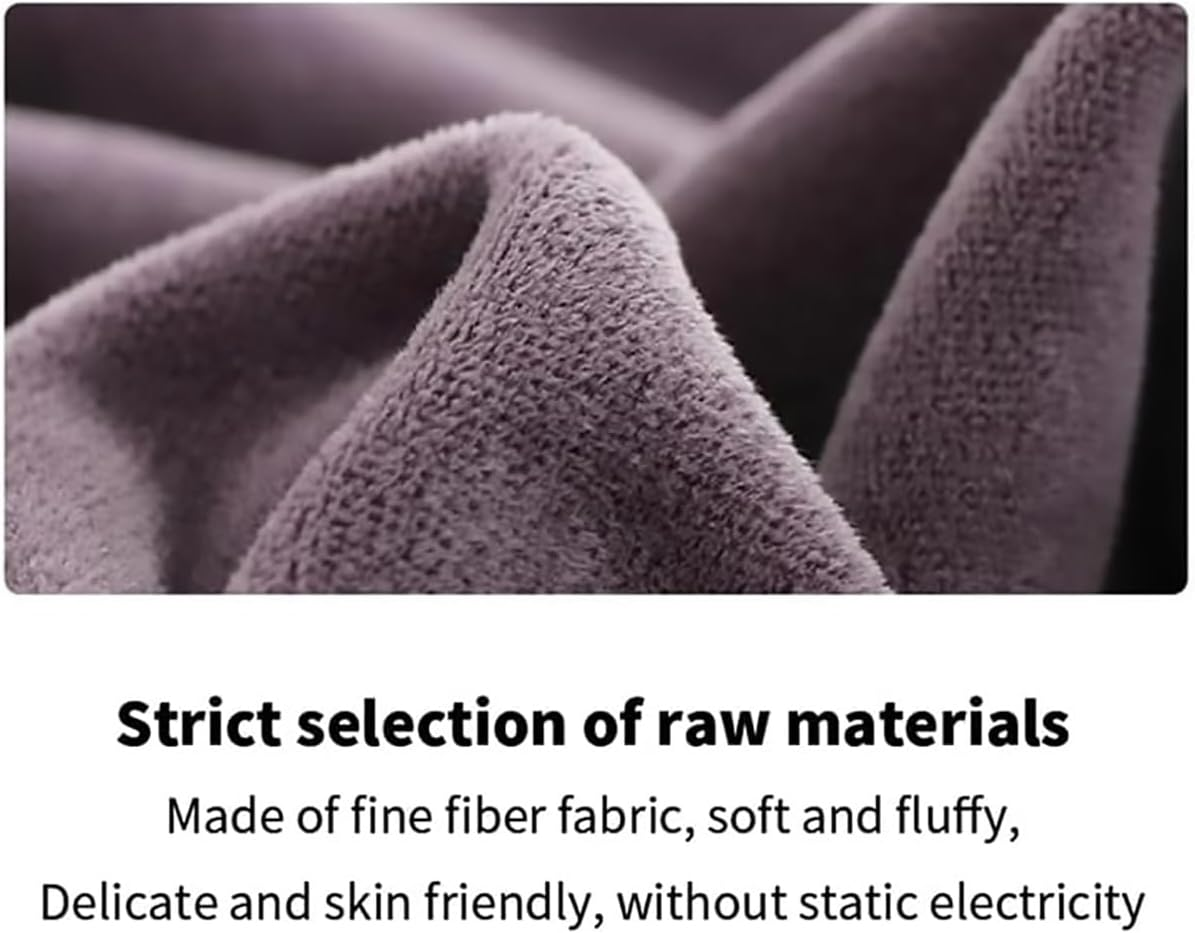 AIMALL 3Pcs Microfibre Massage Bed Towels with Face Hole for Beauty Salon Spa, Thickened Absorbent Lying Sheets 15.75In X 31.5In, Soft Fixed Covers in Grey Blue Purple Brown image number 6