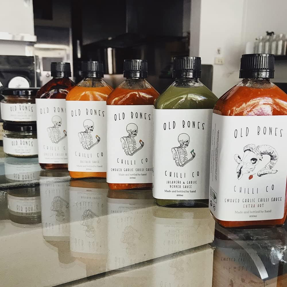 Old Bones Chilli Co - Smoked Garlic Chilli Sauce, 200G image number 1