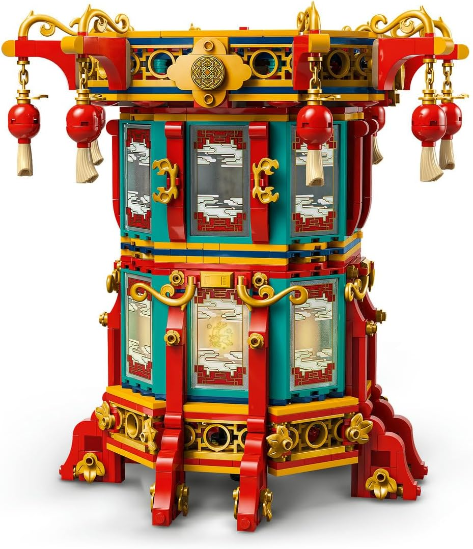 LEGO Spring Festival Trotting Lantern Toy for 9+ Year Old Boys & Girls, Lunar New Year Decoration and Building Set with a Year of the Snake Minifigure, Creative Kids Toys for Imaginative Play 80116 image number 2