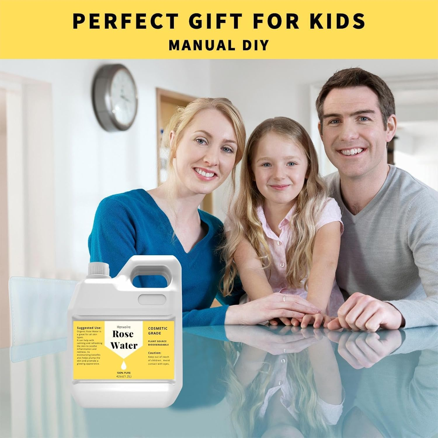 42 Fl Oz Rose Water for Face Hydrating Mist, 100% Pure Rose Water, Cleanses & Softens, Promotes Healthy Cell, Suitable for All Skin Types image number 1