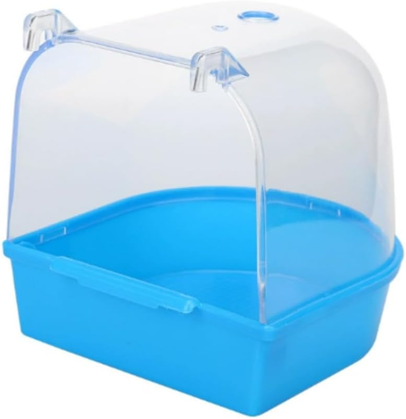 Fabselection Parrot Bath Tub Cage Parrot Cage Attachment Parrot Accessories Small Parrot Bath Small Bird Bathtub Bird Cage Accessories Enclosed Cage Bird Accessory image number 5