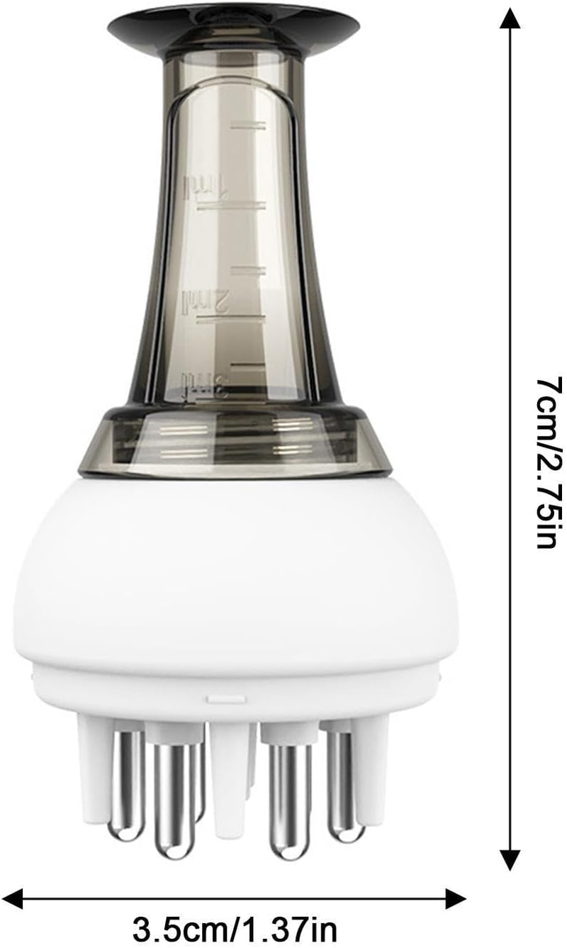 Scalp Oil Applicator, Anti-Leak Oil Comb Rollerball Hair Oiling Applicator, Portable Scalp Massager Hair Growth Tool, Hair Care for Family, Home and Travel Loganz - Red image number 6