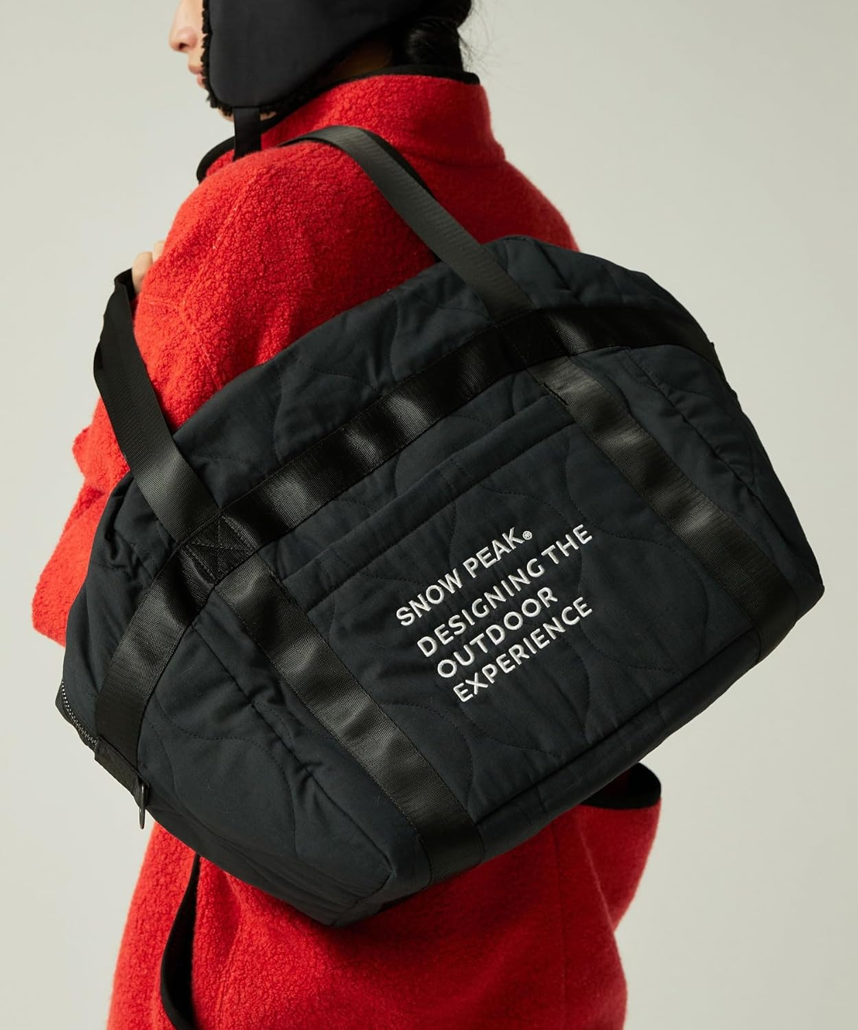 Snow Peak AC-25AU012 Quilted Ripstop Duffle Tote Bag, Handbag, Men'S, Women'S