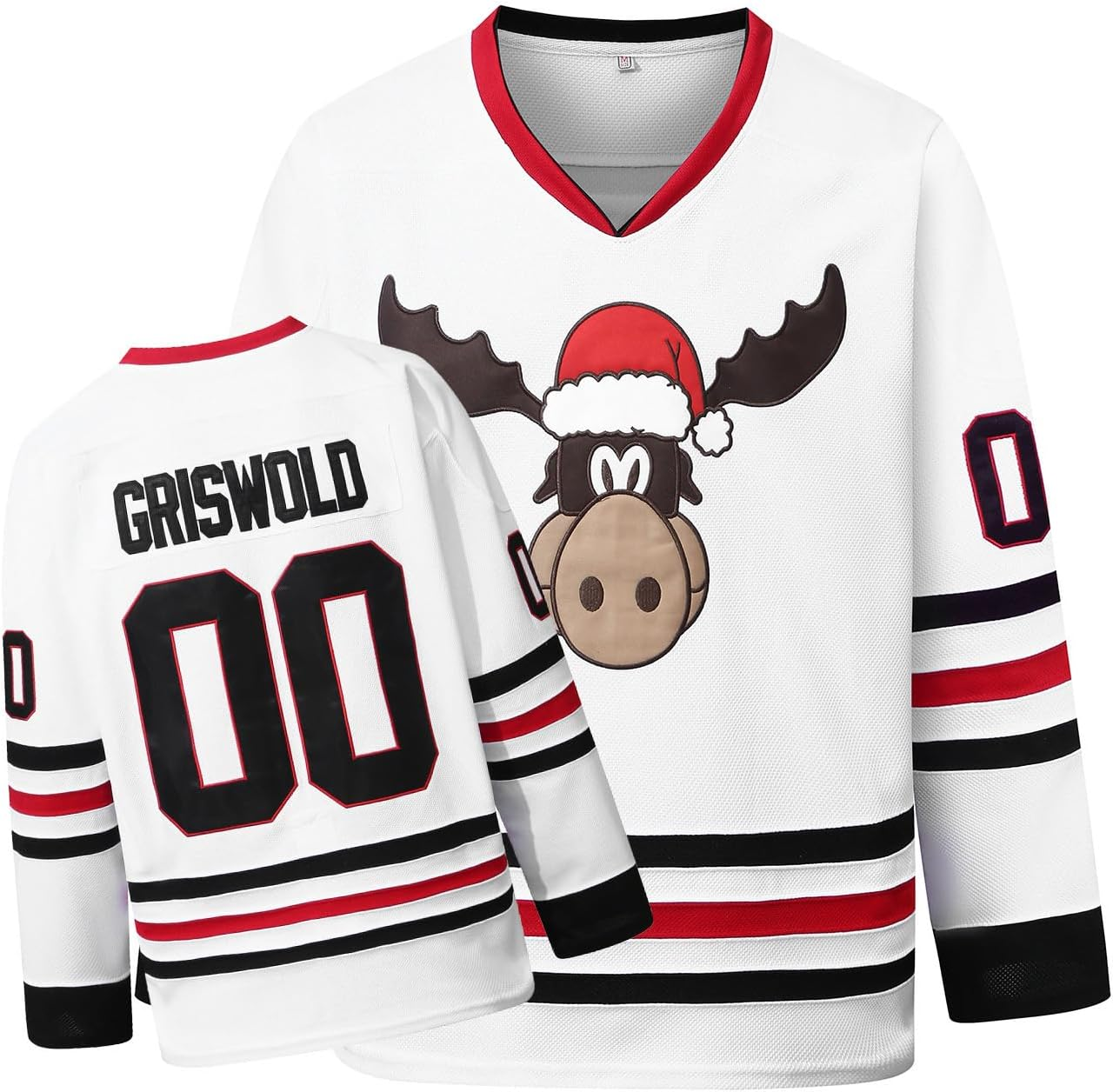 Griswold #00 Movie Christmas Hockey Jerseys Stitched Letters and Numbers S-XXXL image number 3