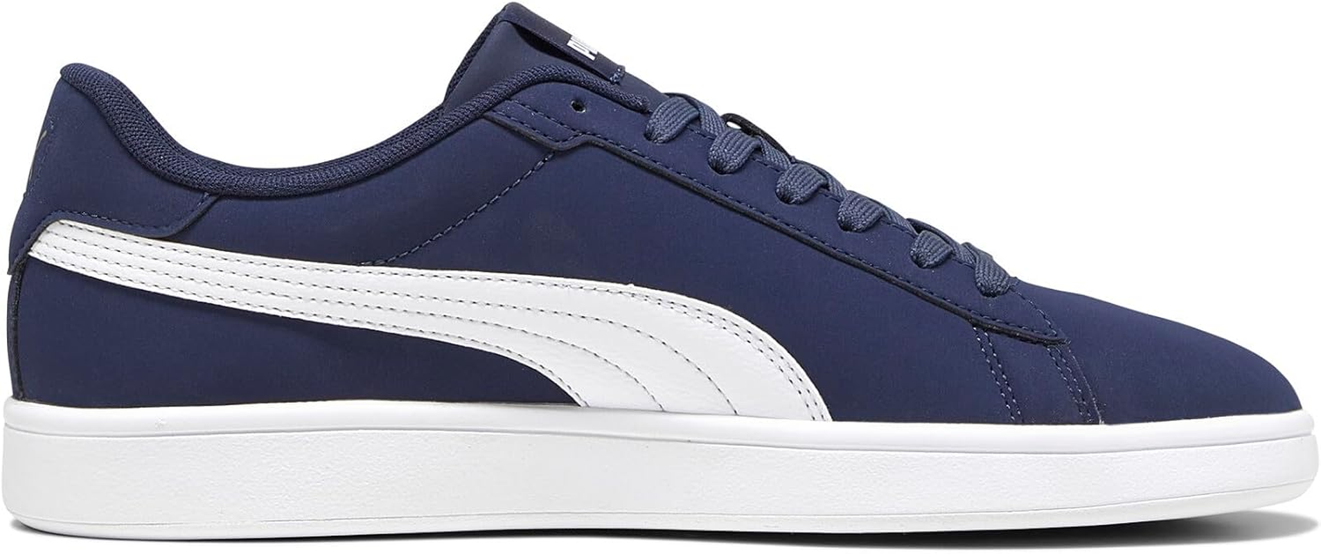 Puma Unisex Smash 3.0 Buck Sneaker, Navy/White/Gold, US 12 image number 1