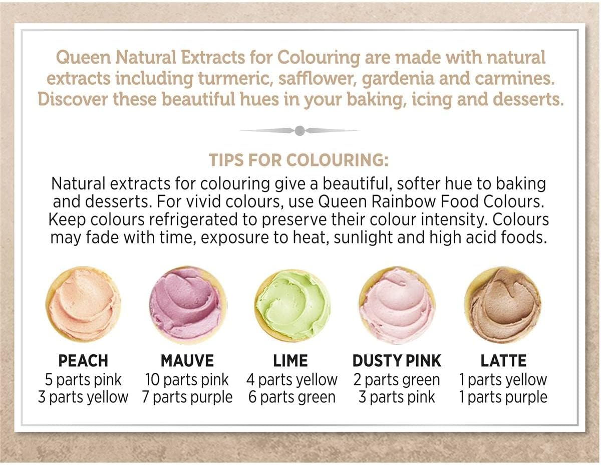 Queen Natural Rainbow Food Colour, 4 X 7 Ml image number 1