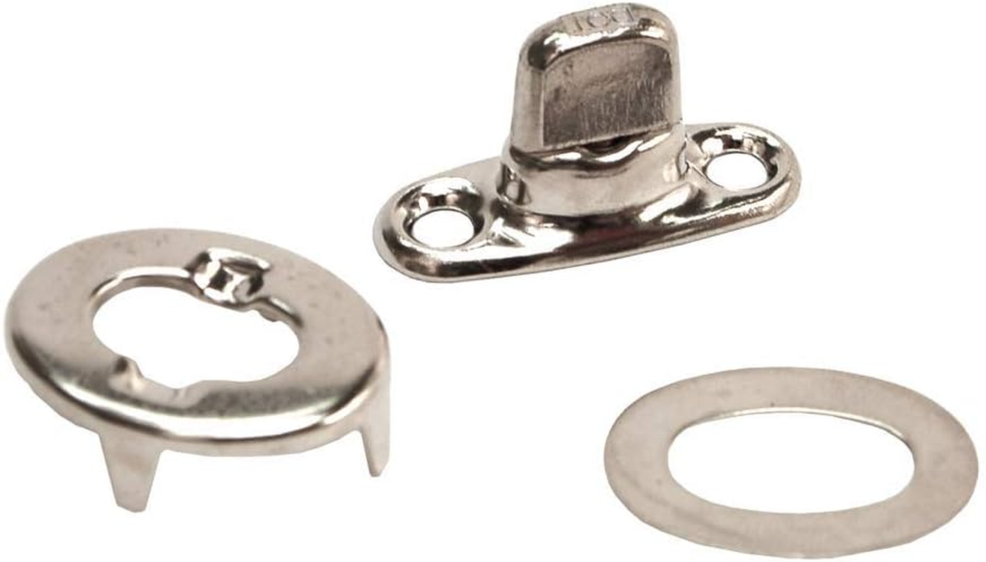 RV Designer A308, Window Covering Hardware, Turn Buttons with Screws, Silver, 4 per Pack, Regular