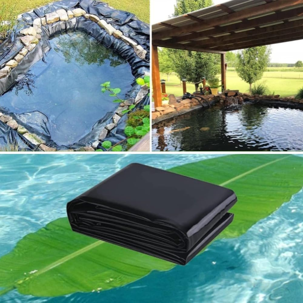 2X3M Pond Liner Garden Pond Liner for Fish Ponds, Streams Fountains and Garden Waterfall