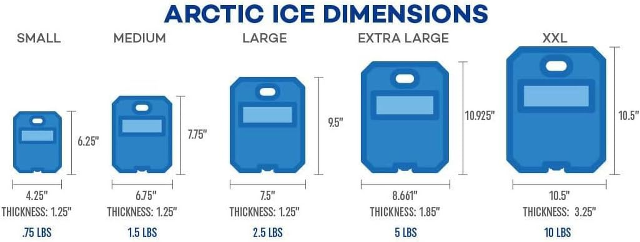 Arctic ICE Chillin' Brew Series, Long Lasting Reusable Ice Pack, Blue image number 2