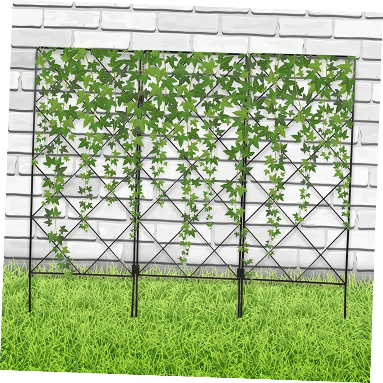 Gogogmee 2Pcs Gardening Support Bracket Iron Garden Trellis for Climbing Plants Tomatoes Cages for Garden Supplies Plant Trellis for Herb and Pot image number 6