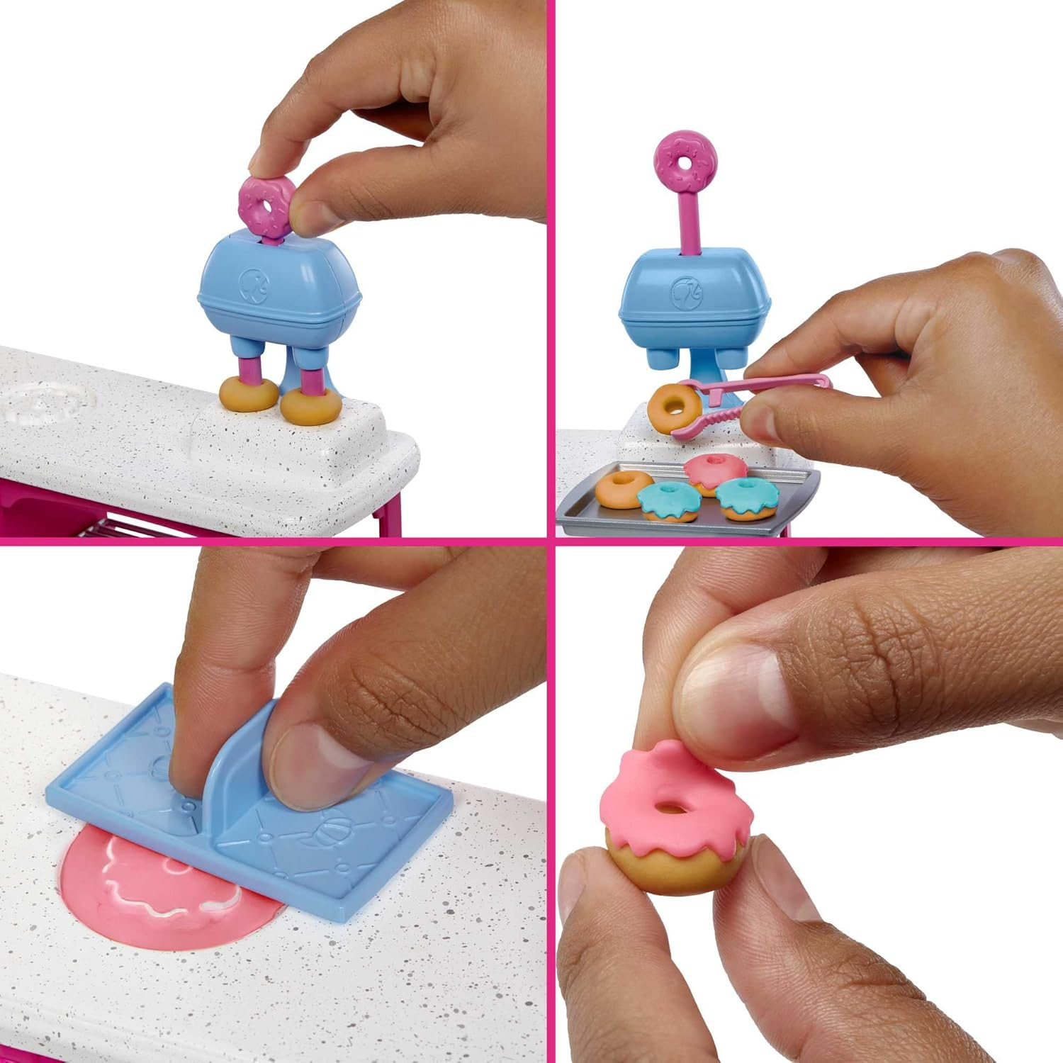 Barbie Doll and Accessories, &ldquo;Malibu&rdquo; Doll and 18 Pastry-Making Pieces Including Sculpting Dough and Molds, It Takes Two Caf&eacute; Playset image number 6