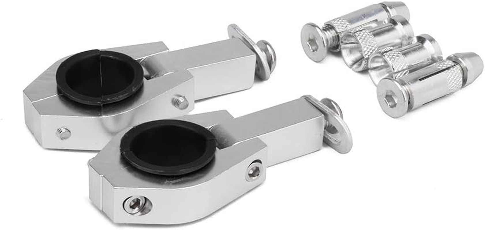 JFG RACING Dirt Bike Handguards,Motorcycle 7/8'' and 1 1/8'' Hand Guards Aluminum Universal for Dirt Pit Bike MX Motocross Supermoto Racing ATV Quad KAYO - White - Orange image number 3