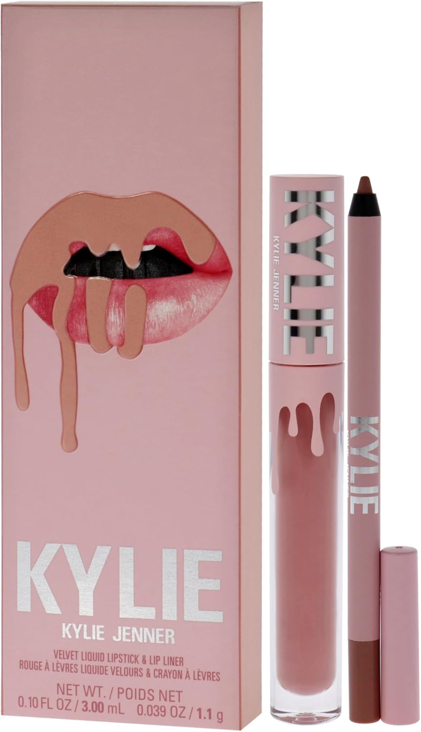 Kylie Cosmetics Velvet Lip Kit - 700 Bare for Women 2 Pc 0.10Oz Velvet Liquid Lipstick, 0.039Oz Lip Liner image number 3