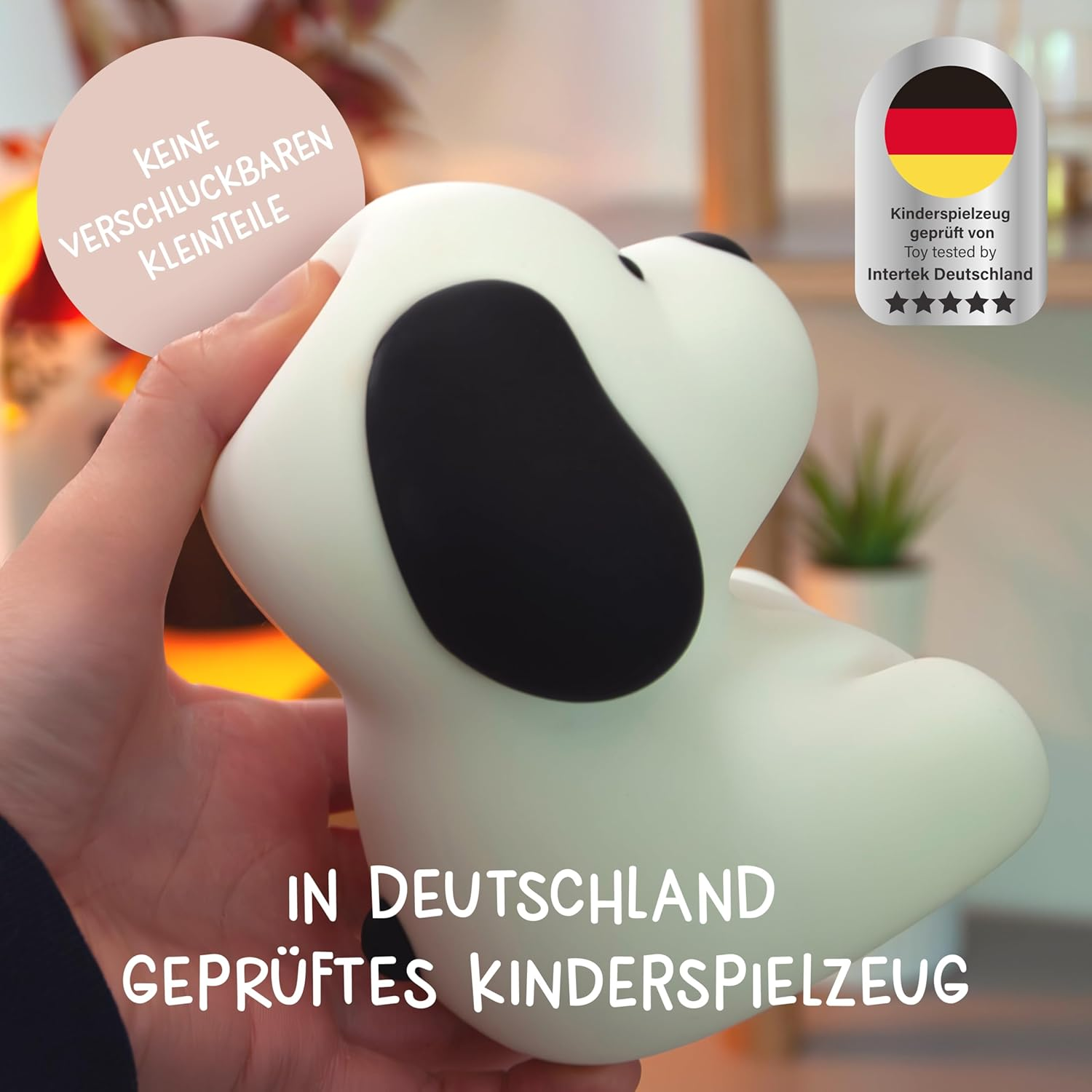 Megalight Benny Beagle Kids Night Light RGB Color Changing Timer Baby Night Light Warm White Battery Sleep Aid Dimmable Nursing Light Lamp image number 1